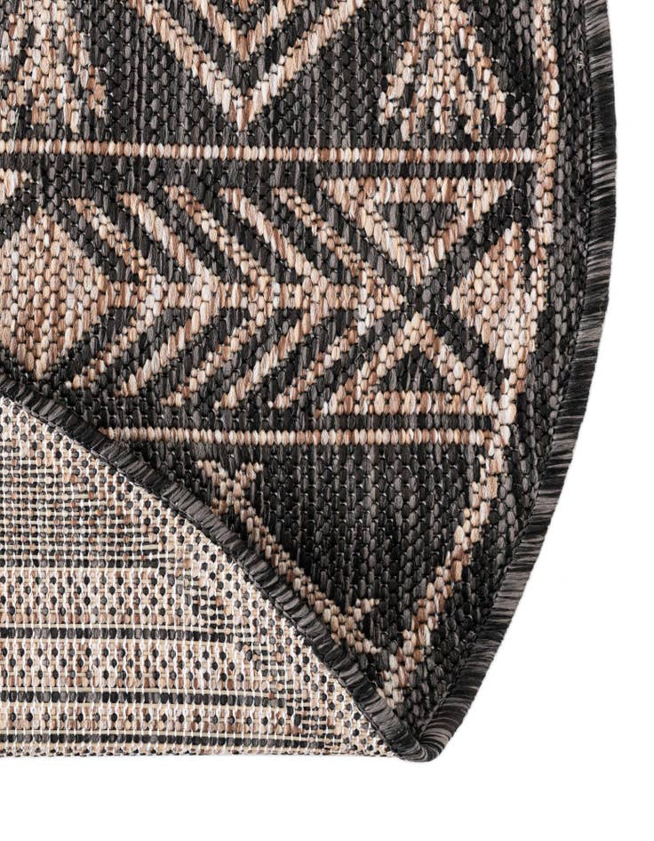 Detail image of  13' x 13'  Washable Southwestern Indoor / Outdoor Round Rug