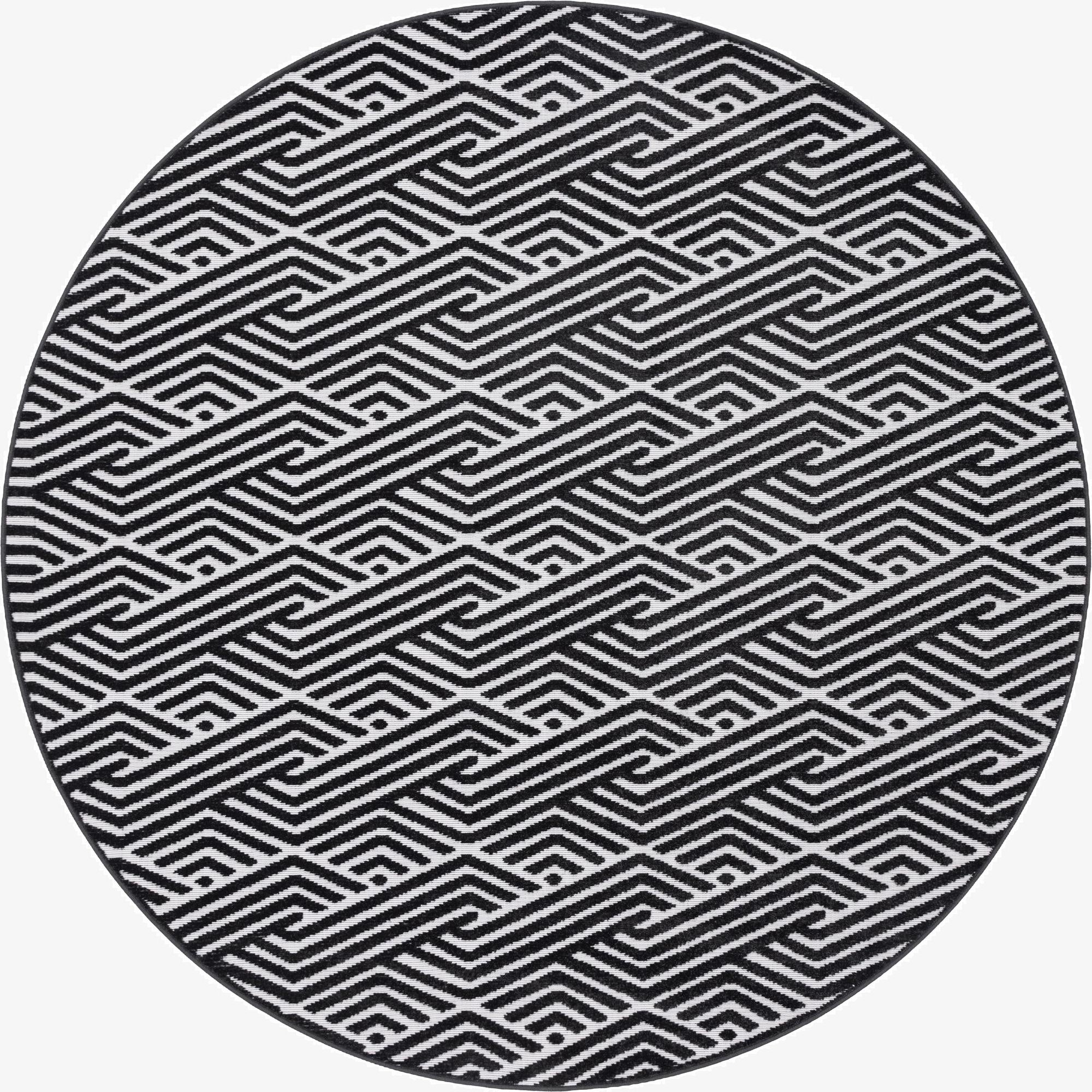  8' x 8'  Washable Sabrina Soto Hudson Indoor / Outdoor Round Rug