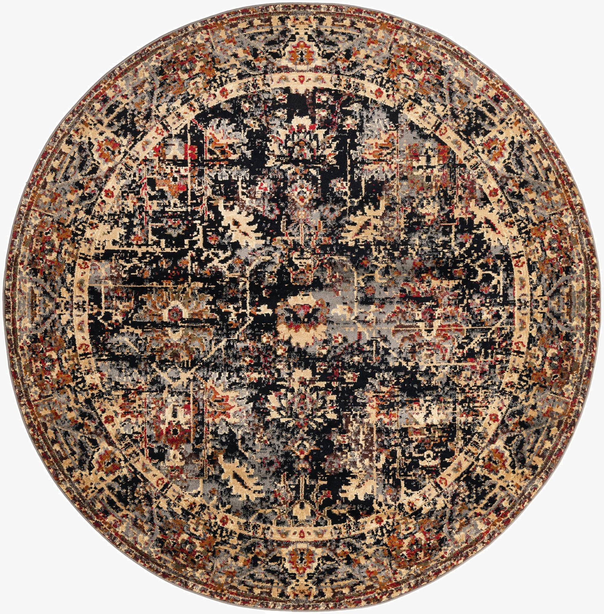  7' 10 x 7' 10 Saturn Round Rug