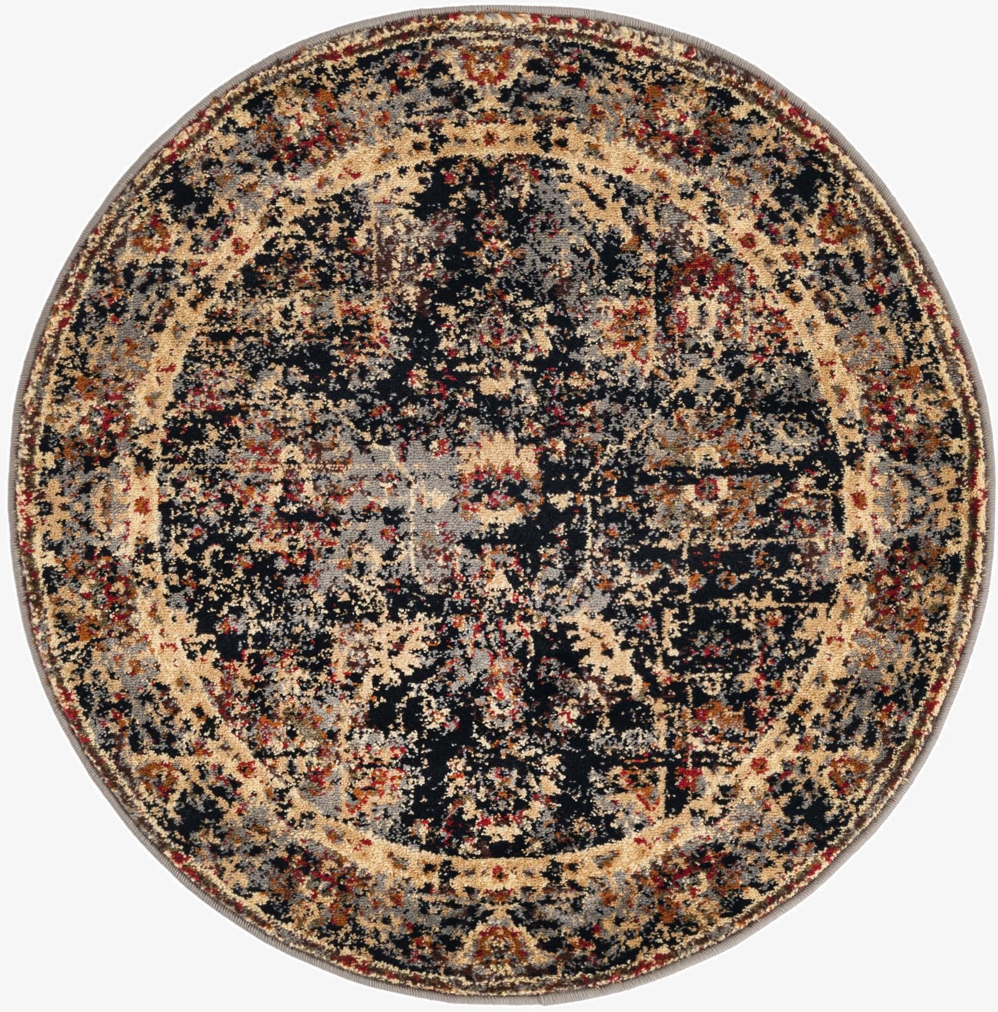  3' x 3' Saturn Round Rug