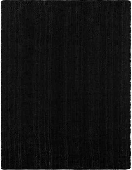 A long, rectangular 12 ft black jute runner rug with a textured, braided weave, perfect for a hallway.