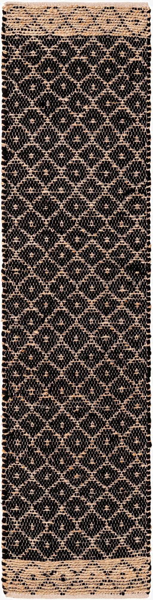  2' 2 x 8'  Hand Woven Chindi Trellis Runner Rug