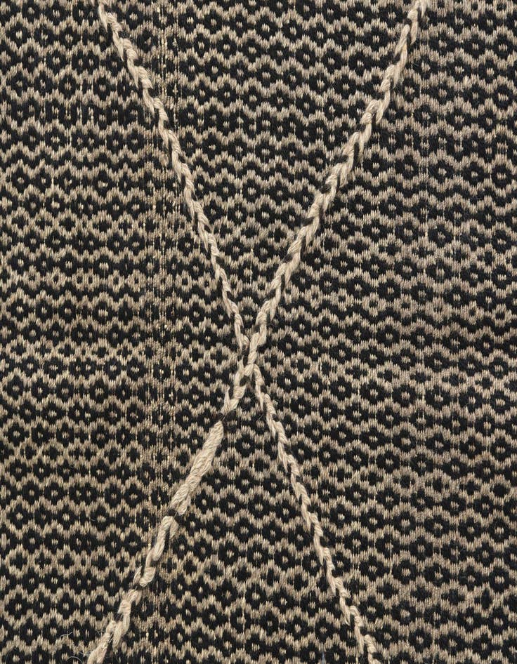 Detail image of  2' 8 x 10'  Hand Knotted Darya Wool Runner Rug