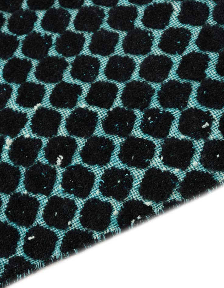 Detail image of  3' 4 x 10'  Hand Knotted Darya Wool Runner Rug