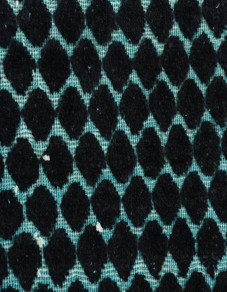 Detail image of  3' 4 x 10'  Hand Knotted Darya Wool Runner Rug