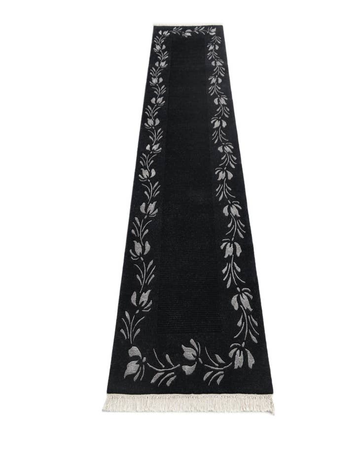 Detail image of  2' 9 x 10'  Hand Knotted Darya Wool Runner Rug