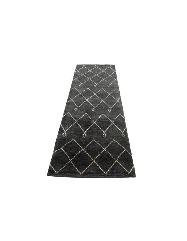 Detail image of  2' 10 x 8'  Hand Knotted Darya Wool Runner Rug