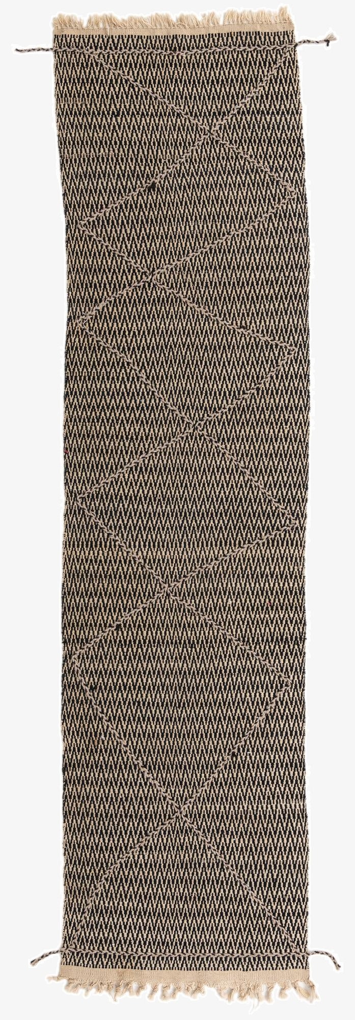  2' 8 x 10' 6  Hand Knotted Darya Wool Runner Rug