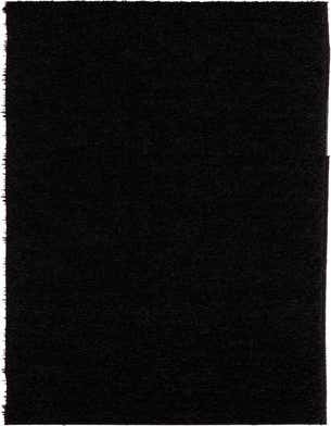 A long, rectangular 16 ft black shag runner rug with a textured pile, ideal for a hallway.