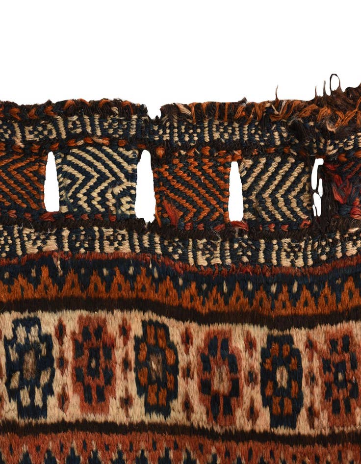 Detail image of  2' 5 x 8' 2  Hand Knotted Ghashghaei Persian Wool Runner Rug