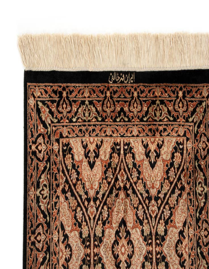 Detail image of  1' 11 x 5' 8 Ghom Runner Rug