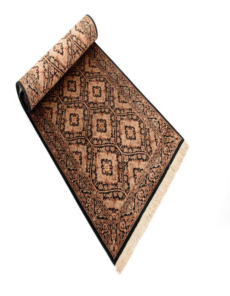 Detail image of  1' 11 x 5' 8 Ghom Runner Rug