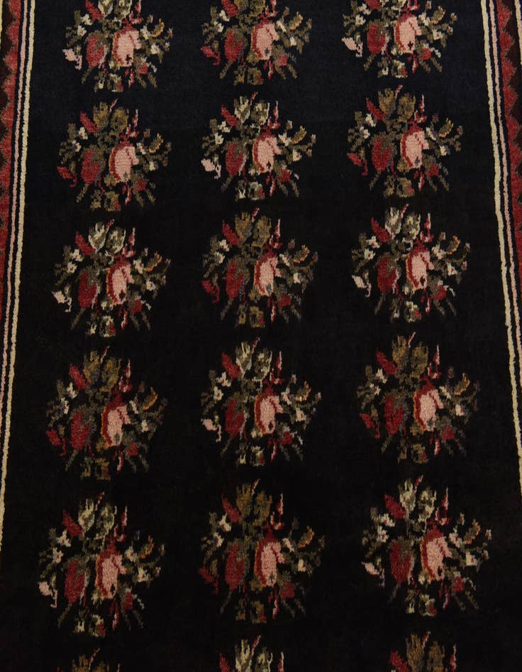 Detail image of  4' x 10' 5  Hand Knotted Hamedan Persian Wool Runner Rug