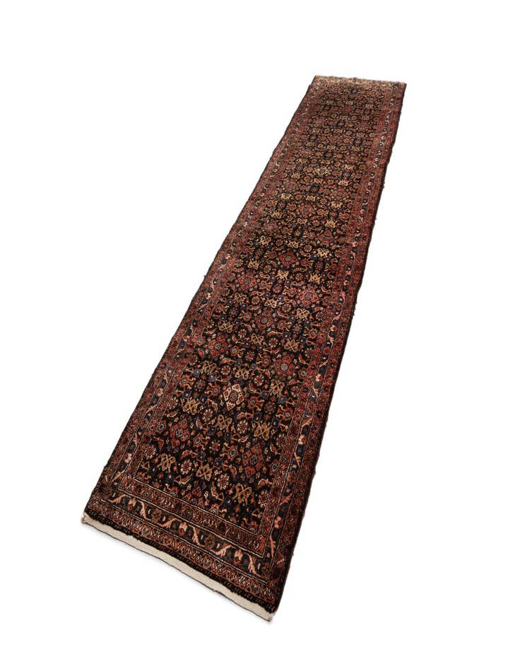 Detail image of  3' 5 x 13' 7 Hamedan Wool Runner Rug