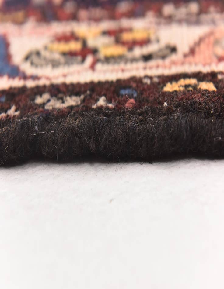 Detail image of  4' 5 x 9' 5  Hand Knotted Hamedan Persian Wool Runner Rug