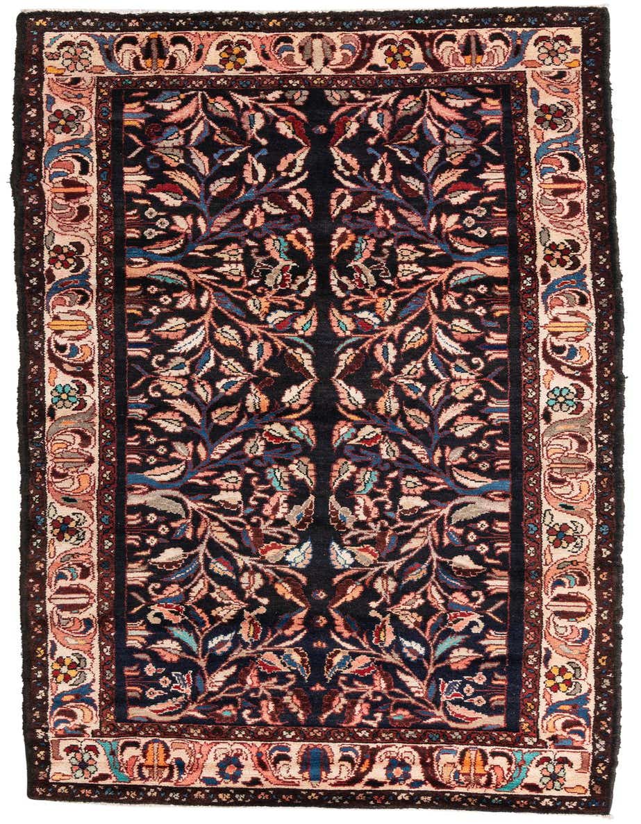 Primary image  4' 5 x 9' 5  Hand Knotted Hamedan Persian Wool Runner Rug