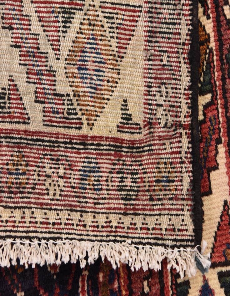 Detail image of  3' 7 x 10' 2  Hand Knotted Hossainabad Persian Wool Runner Rug