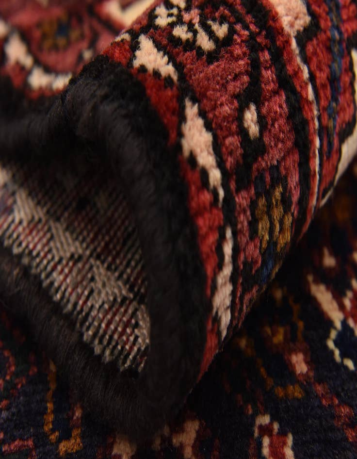 Detail image of  3' 7 x 10' 2  Hand Knotted Hossainabad Persian Wool Runner Rug