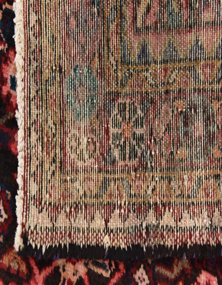 Detail image of  3' 7 x 10'  Hand Knotted Hossainabad Persian Wool Runner Rug