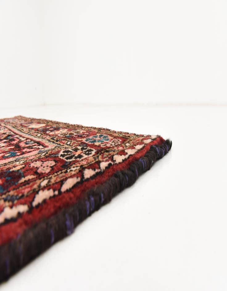 Detail image of  3' 7 x 10'  Hand Knotted Hossainabad Persian Wool Runner Rug