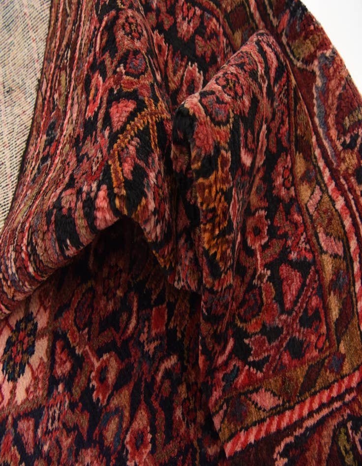 Detail image of  3' 5 x 11' 10  Hand Knotted Hossainabad Persian Wool Runner Rug