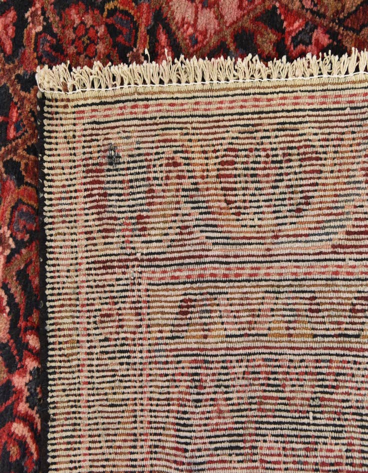 Detail image of  3' 5 x 11' 10  Hand Knotted Hossainabad Persian Wool Runner Rug
