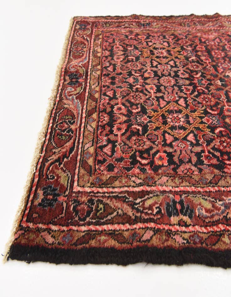 Detail image of  3' 5 x 11' 10  Hand Knotted Hossainabad Persian Wool Runner Rug