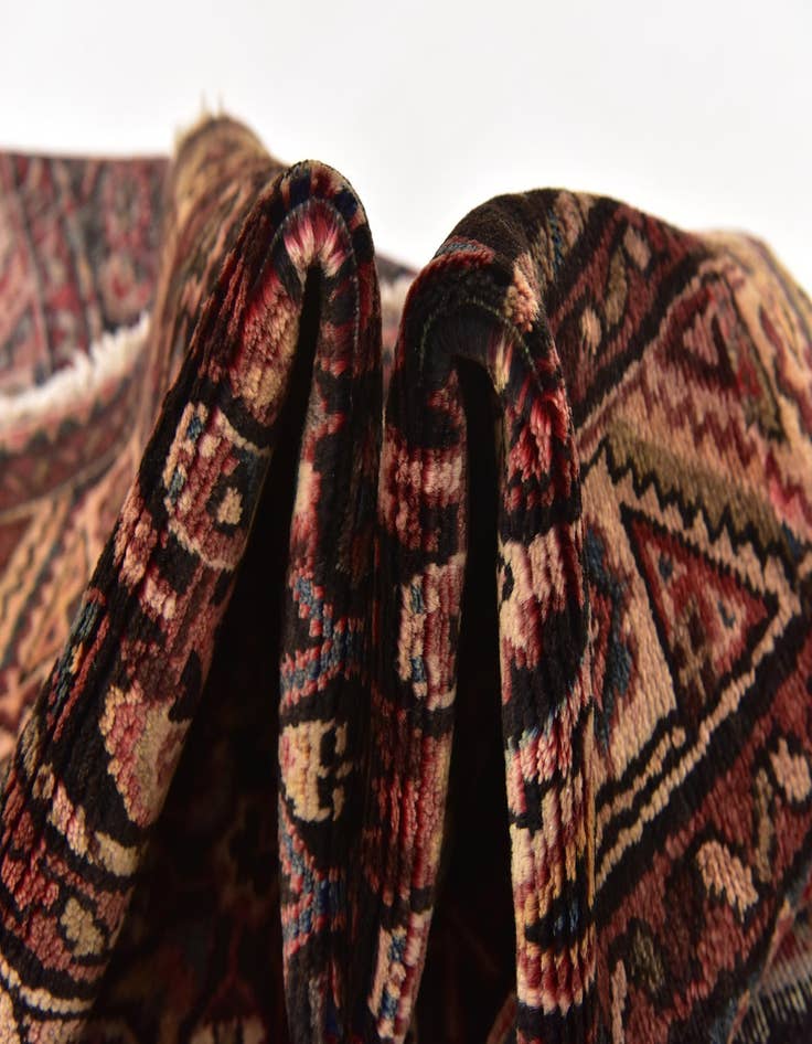 Detail image of  3' 10 x 11' 4  Hand Knotted Hossainabad Persian Wool Runner Rug