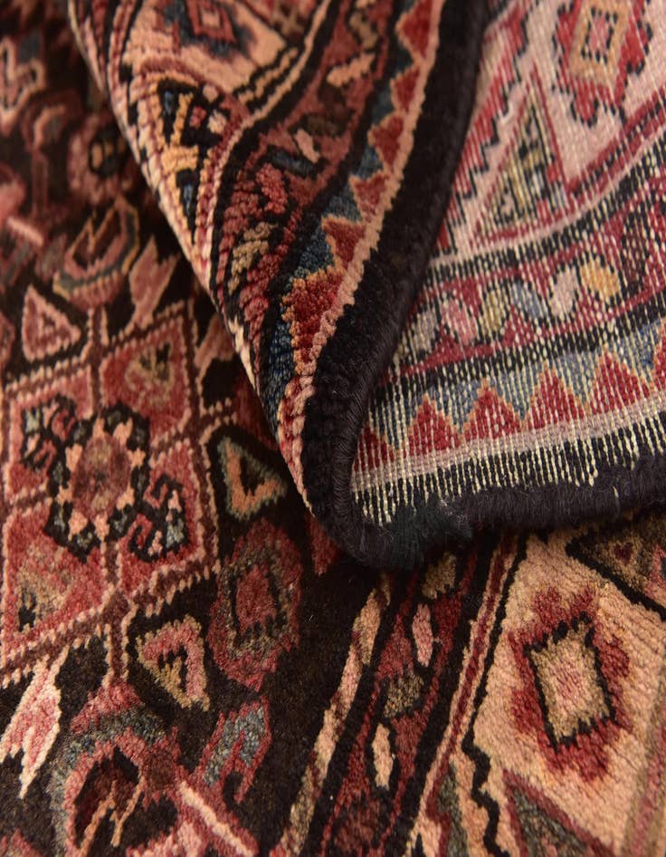Detail image of  3' 10 x 11' 4  Hand Knotted Hossainabad Persian Wool Runner Rug