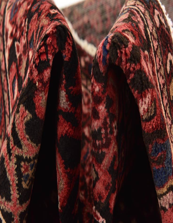 Detail image of  3' 8 x 10'  Hand Knotted Hossainabad Persian Wool Runner Rug