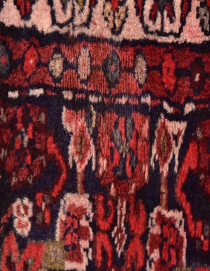 Detail image of  3' 9 x 10'  Hand Knotted Hossainabad Persian Wool Runner Rug