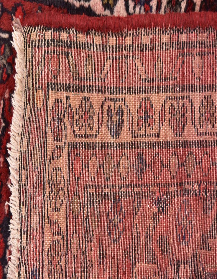 Detail image of  3' 9 x 10'  Hand Knotted Hossainabad Persian Wool Runner Rug