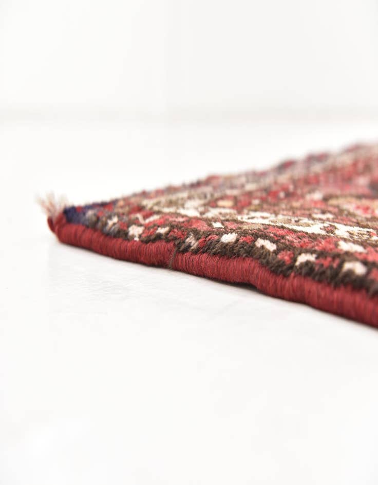 Detail image of  3' 9 x 10'  Hand Knotted Hossainabad Persian Wool Runner Rug