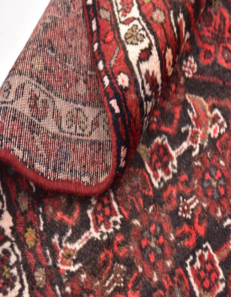 Detail image of  3' 9 x 10'  Hand Knotted Hossainabad Persian Wool Runner Rug