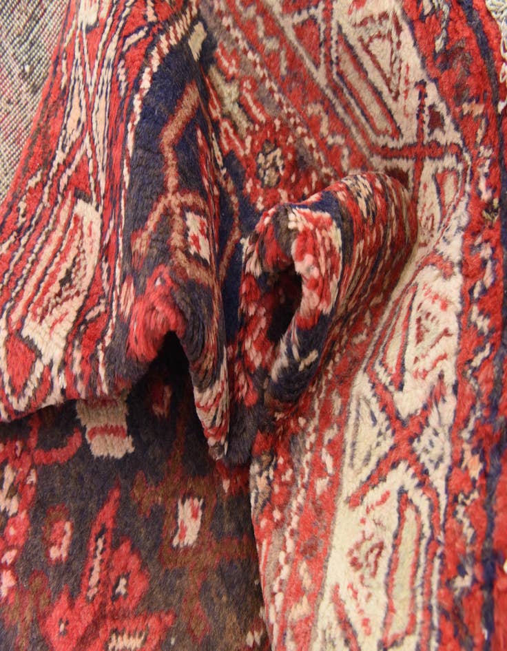 Detail image of  3' 6 x 9' 6  Hand Knotted Hossainabad Persian Wool Runner Rug