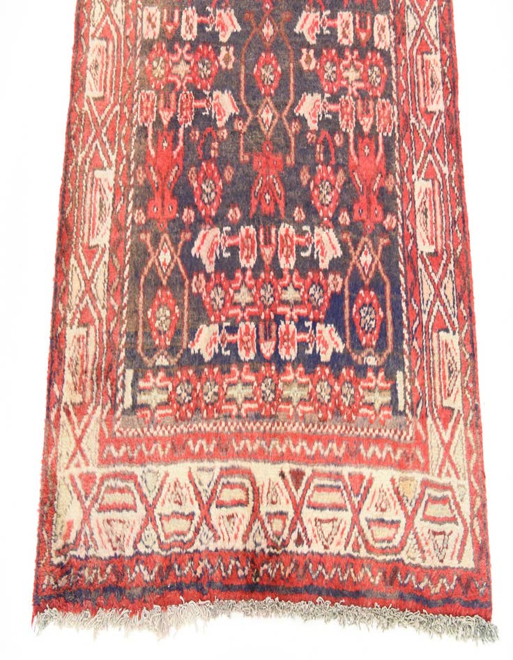 Detail image of  3' 6 x 9' 6  Hand Knotted Hossainabad Persian Wool Runner Rug