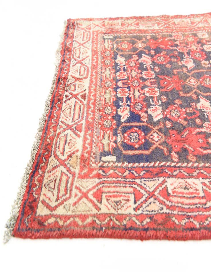 Detail image of  3' 6 x 9' 6  Hand Knotted Hossainabad Persian Wool Runner Rug