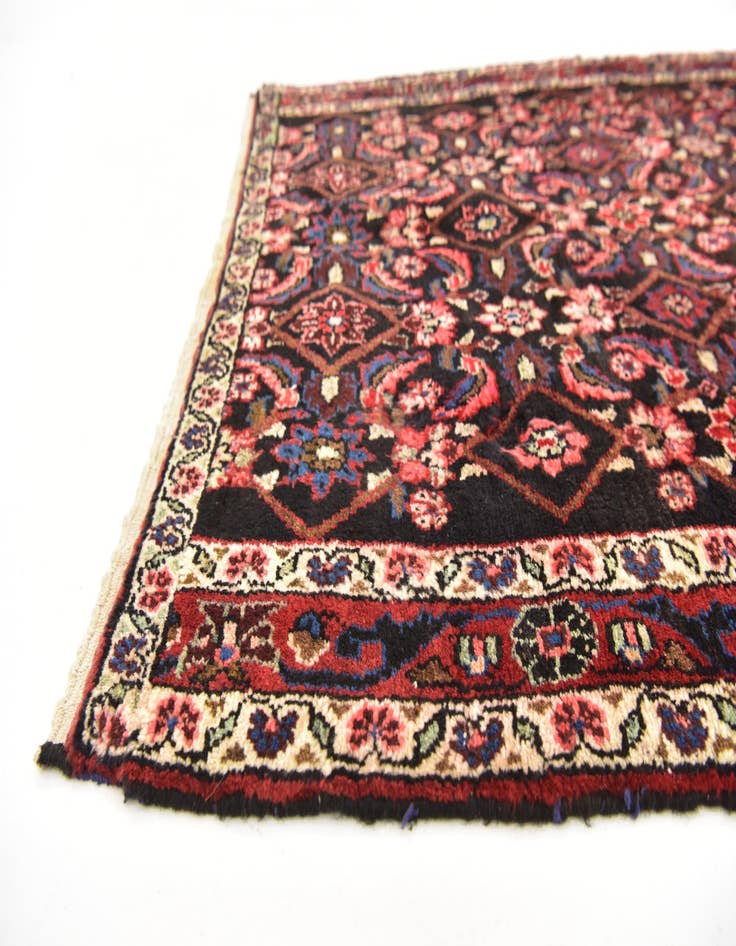 Detail image of  3' 6 x 10' 2  Hand Knotted Hossainabad Persian Wool Runner Rug