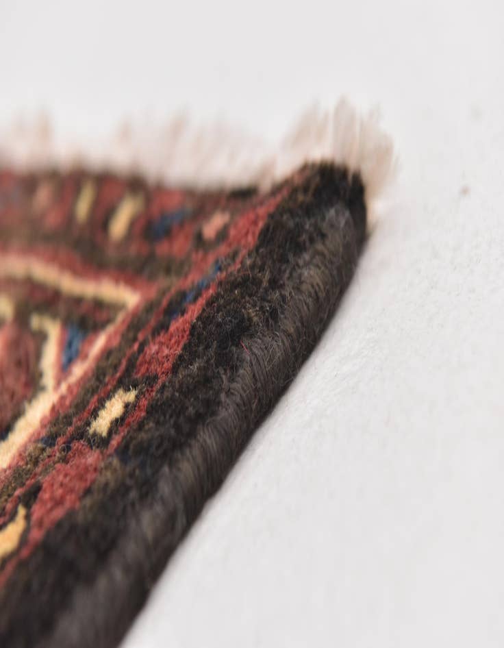 Detail image of  3' 7 x 9' 10  Hand Knotted Hossainabad Persian Wool Runner Rug