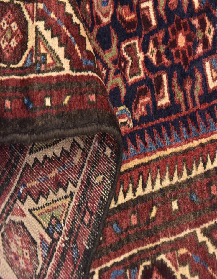 Detail image of  3' 7 x 9' 10  Hand Knotted Hossainabad Persian Wool Runner Rug