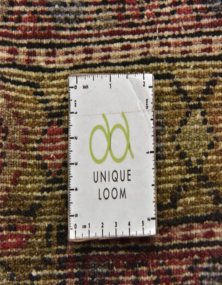 Detail image of  3' 7 x 9' 10  Hand Knotted Hossainabad Persian Wool Runner Rug