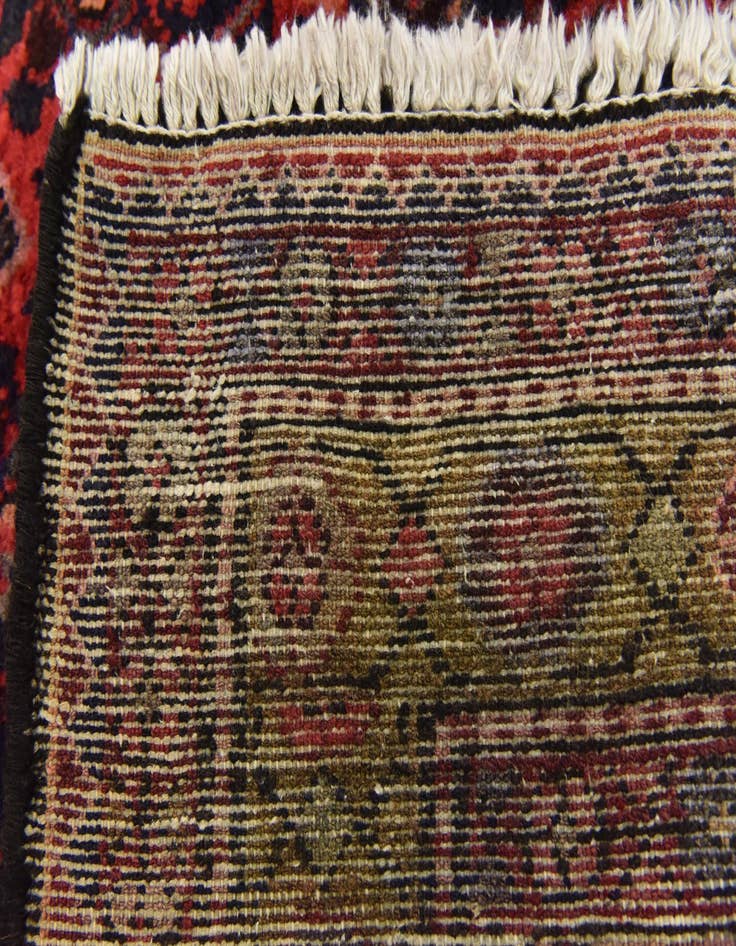 Detail image of  3' 7 x 9' 10  Hand Knotted Hossainabad Persian Wool Runner Rug