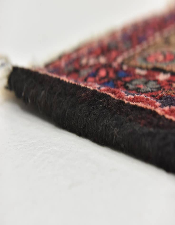 Detail image of  3' 7 x 9' 10  Hand Knotted Hossainabad Persian Wool Runner Rug