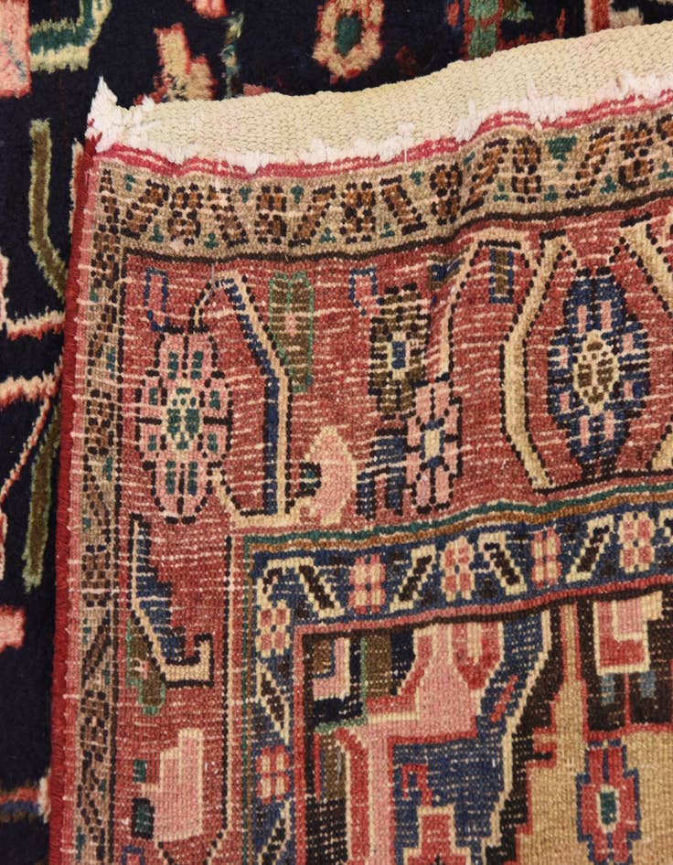 Detail image of  4' 8 x 11' 7  Hand Knotted Jozan Persian Wool Runner Rug