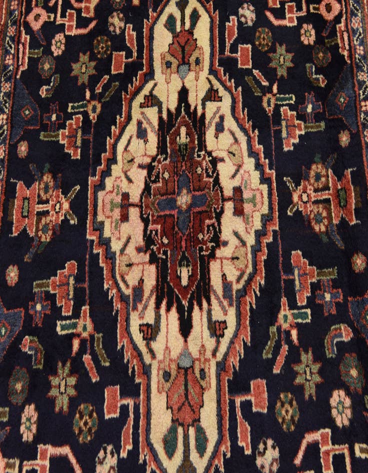 Detail image of  4' 8 x 11' 7  Hand Knotted Jozan Persian Wool Runner Rug