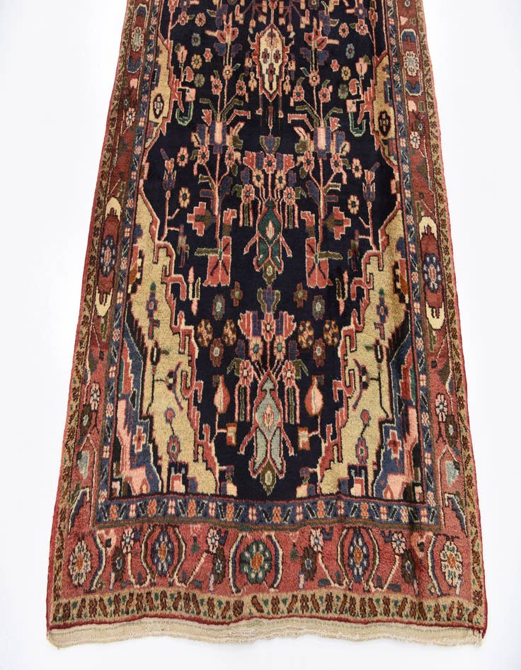 Detail image of  4' 8 x 11' 7  Hand Knotted Jozan Persian Wool Runner Rug