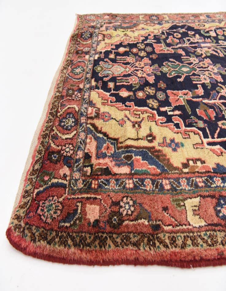 Detail image of  4' 8 x 11' 7  Hand Knotted Jozan Persian Wool Runner Rug