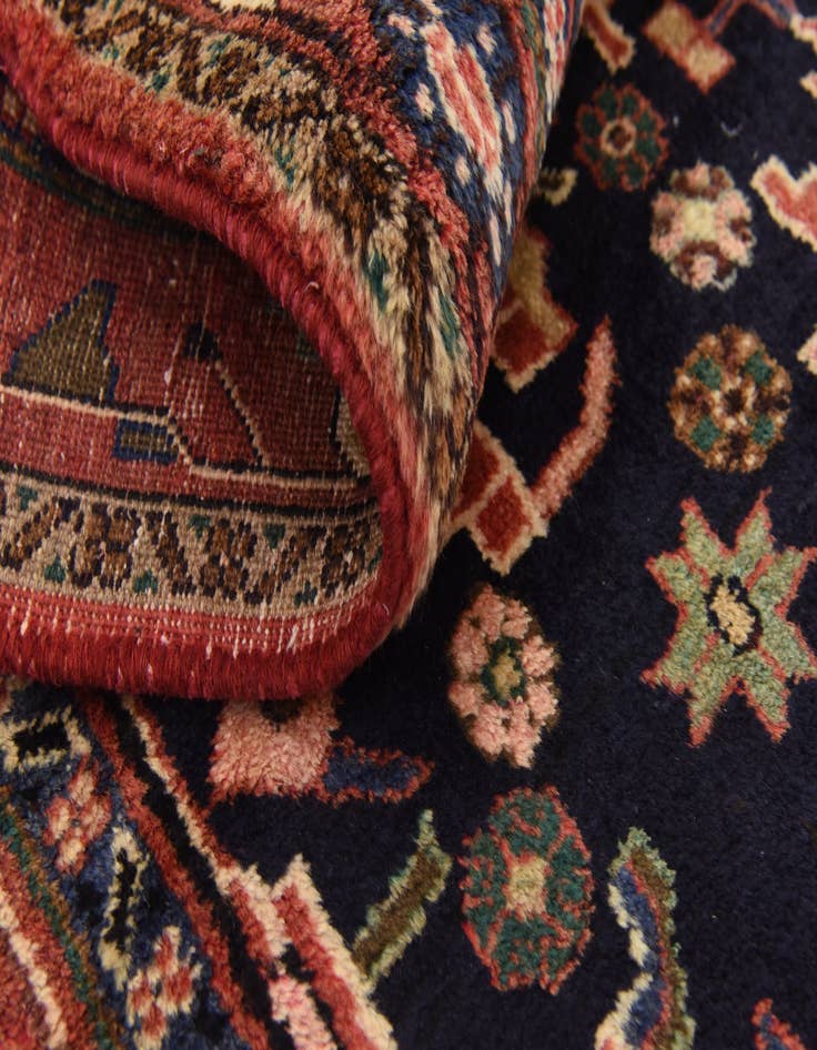 Detail image of  4' 8 x 11' 7  Hand Knotted Jozan Persian Wool Runner Rug