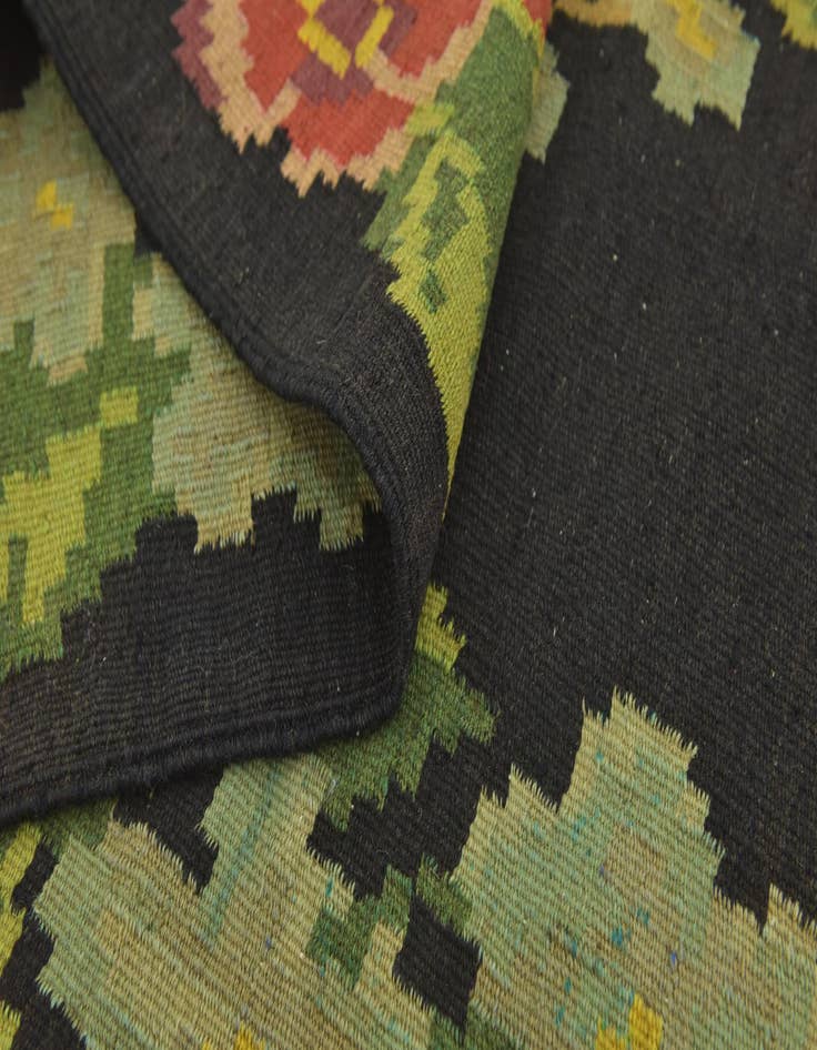 Detail image of  5' 4 x 9' 9  Hand Woven Karabakh Wool Runner Rug