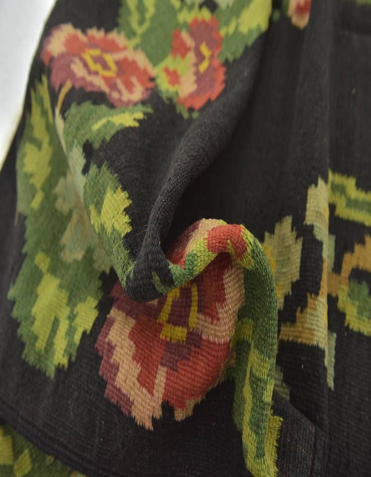 Detail image of  5' 4 x 9' 9  Hand Woven Karabakh Wool Runner Rug